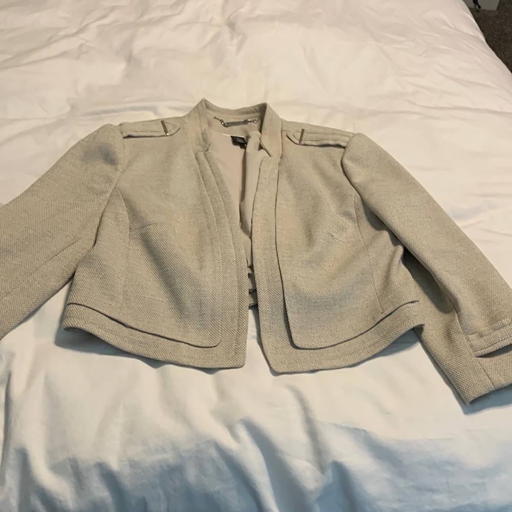 White House Black Market cropped jacket
